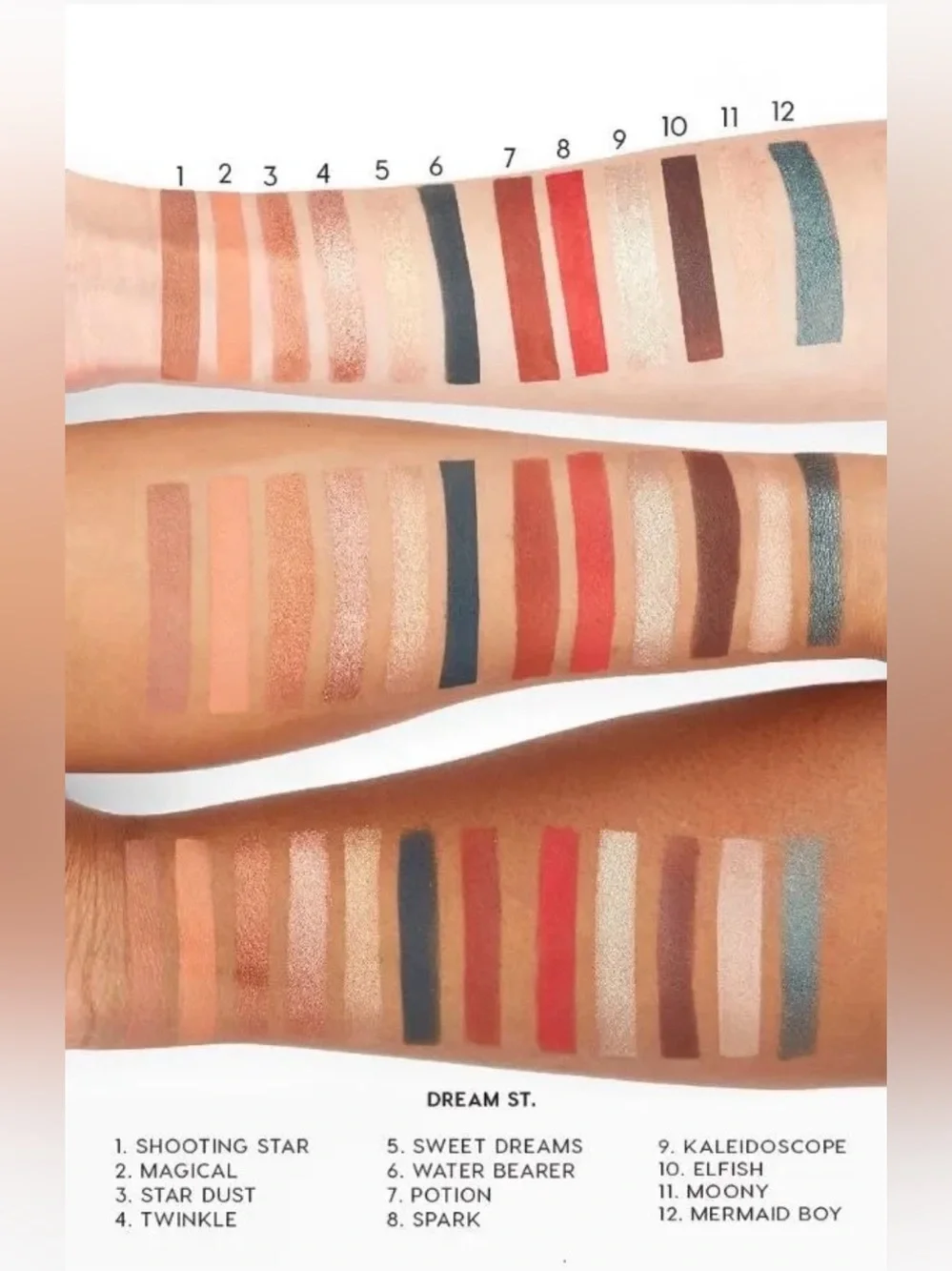 Colourpop x Kathleen Lights Dream St. Eyeshadow Palette 12 Different Colors NEW